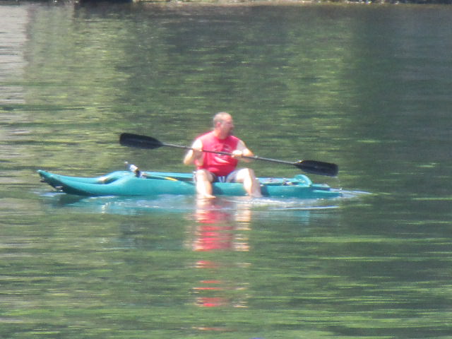 a paddler out of gas