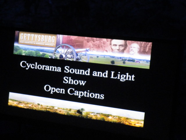 cyclorma introduction sign