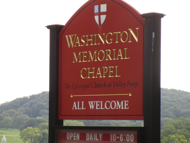 Memorial Chapel sign