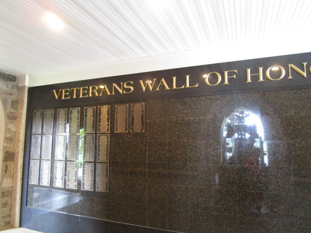 Memorial Chapel wall of honor.JPG
