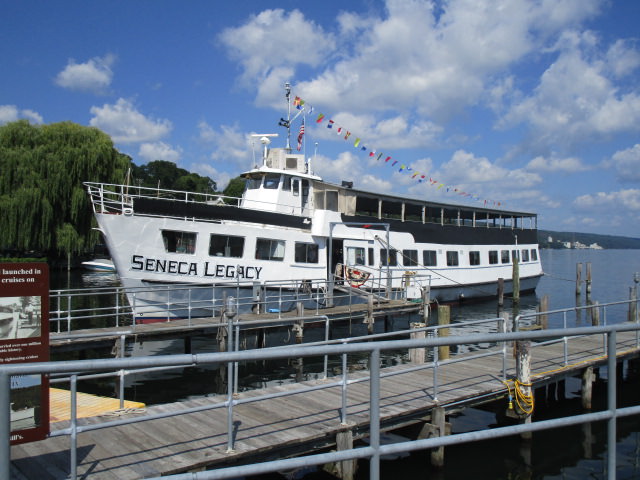 Seneca Legacy our boat fm the side