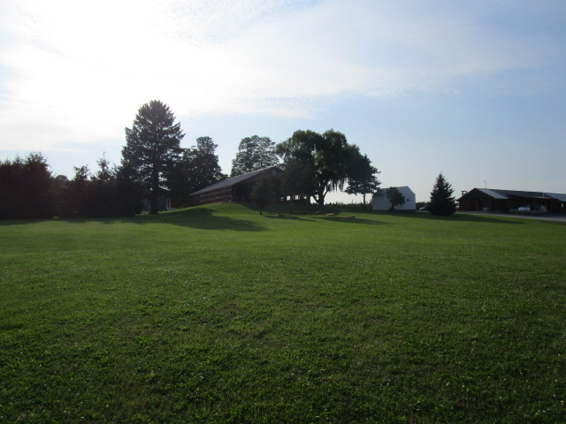 view up the hill