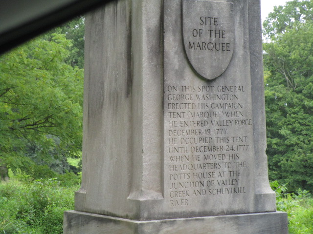 Washington Headquarters his tent site