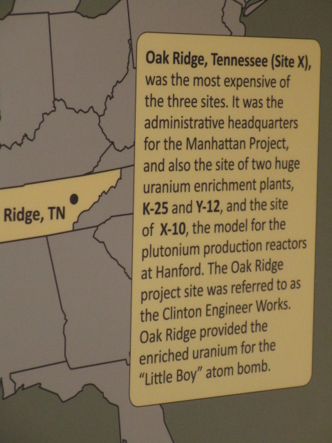 mahattan project sites oak ridge cost the most