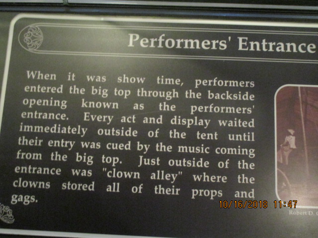 f. performers entrance described