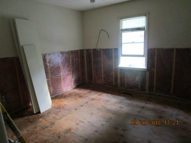 first bedroom gutted kaboom