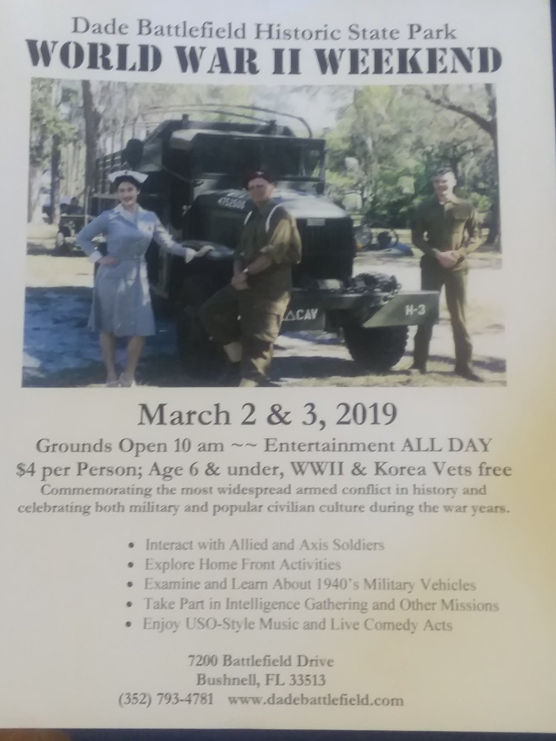 WW II Weekend Introduction Poster