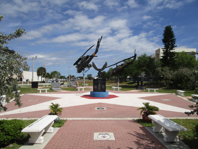 Outside Memorial Plaza overall view of