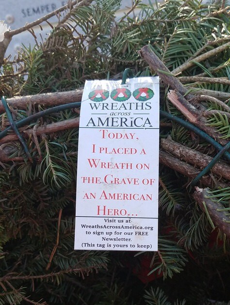 wreath tag